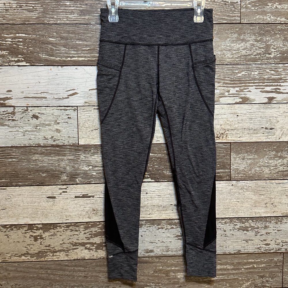 Athleta Heather Grey Athletic Women's Breathable Leggings
